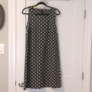 Banana Republic M sleeveless dress, navy print